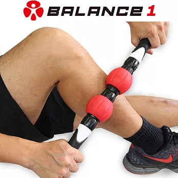 【BALANCE 1】可拆式強力肌肉深度按摩滾輪棒(附兩顆加強輪)