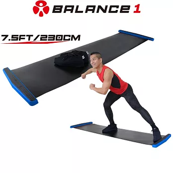 【BALANCE 1】橫向核心肌群訓練 滑步器 豪華版230cm黑色(SLIDING BOARD EX 230cm)