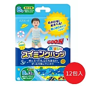 日本【大王】Goon 拋棄式戲水專用尿褲BIG號3張入#男生用 箱出12包特惠組