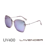 Lavender偏光太陽眼鏡 大框水銀鏡片-夢幻紫J1955 C2