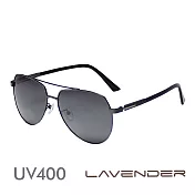 Lavender偏光太陽眼鏡 飛官金屬雙槓款-帥氣槍-J3152 C2