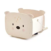 【美國Tender Leaf】北歐雪熊手拉置物車(木製兒童家具)