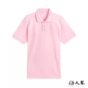 【男人幫】P1168＊全素面百搭基本款時尚CVC素領短袖網眼POLO衫(18色 8size) XS 粉紅色