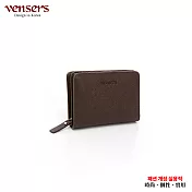 【vensers】小牛皮潮流個性皮夾(TA606701咖啡短夾)