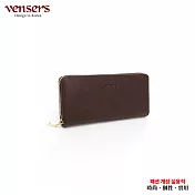 【vensers】小牛皮潮流個性皮夾(TA887516咖啡長夾)