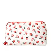 COACH 印花PVC皮革化妝包/萬用包-櫻桃草莓
