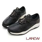 【LA NEW】透氣風暴2.0 防黴抑菌休閒鞋(男2260151) 24.5cm 黑
