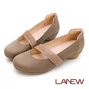 【LA NEW】So Lite彈力減壓 娃娃鞋 淑女鞋(女2270437) 22.5cm 駝