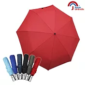 【Kasan 晴雨傘】日式防風自動雨傘- 亮紅