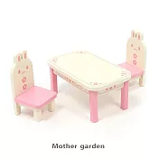 日本Usamomo萌兔桃桃-桌椅套組 兔子