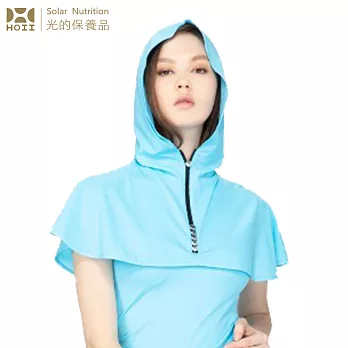 【后益 HOII】HOII可調式披肩罩衫★3色-UPF50+抗菌抗UV防曬涼感先進光學機能布 藍