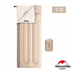 Naturehike L150質感圖騰透氣可機洗信封睡袋 標準款 卡其