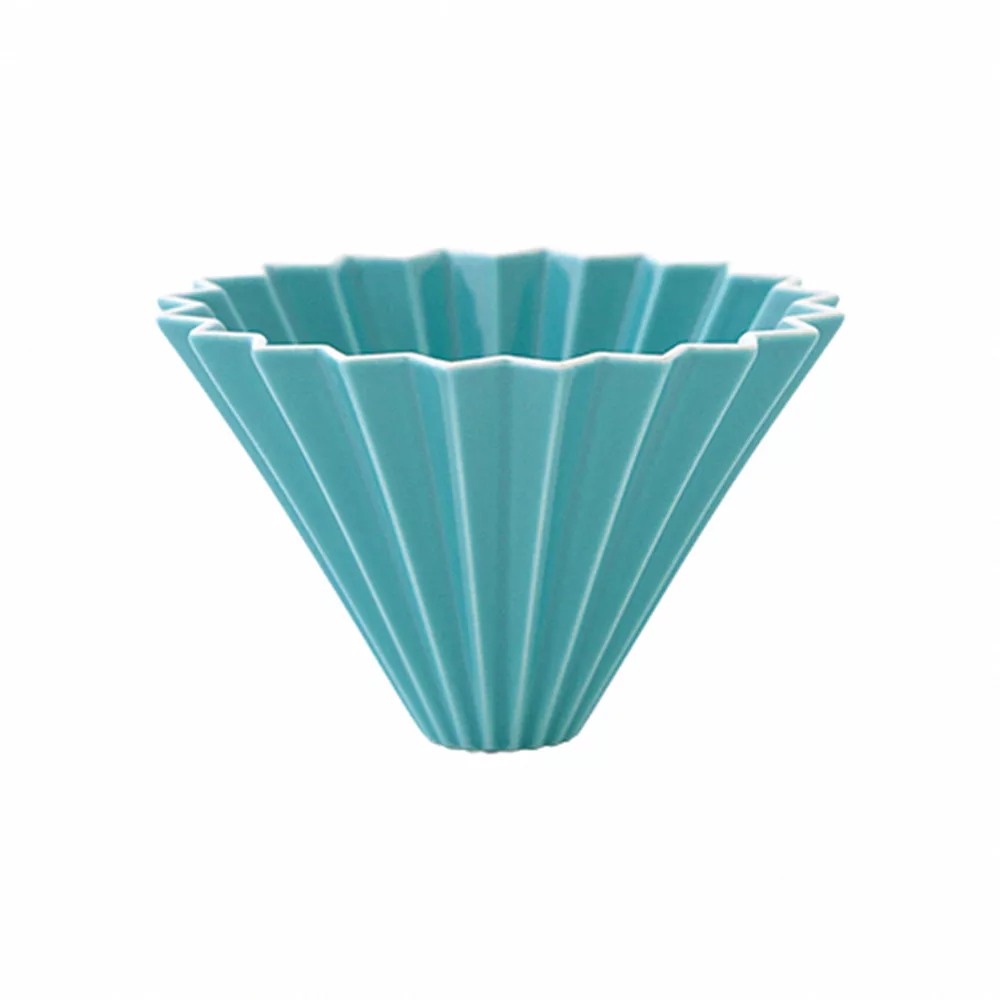 日本 ORIGAMI 陶瓷濾杯組M 土耳其藍/AS樹脂