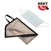 ARKY 銀纖維抑菌科技防疫萬用收納袋 黑色織標