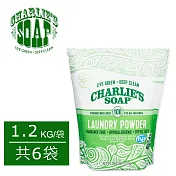查理肥皂Charlie’s Soap 洗衣粉100次 1.2kg/袋 (共6袋)