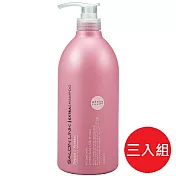 日本【熊野油脂】 沙龍級系列 -絲蛋白 深層潔淨 洗髮精 1000ml*3瓶