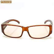 台灣斌視PHOTOPLY電腦眼鏡抗藍光眼鏡802(太空防爆鏡片材質;可同時戴近視眼鏡)棕色 棕色