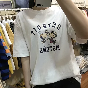 【Wonderland】Detroit棉質T恤(5色) FREE 白色