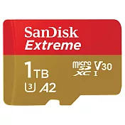 【SanDisk 】Extreme microSD UHS-I V30 A2 1TB 記憶卡 公司貨(每秒讀160MB 寫90MB)