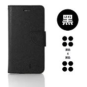SONY Xperia 1 III 5G 玩色系列 磁扣側掀(立架式)皮套 黑色