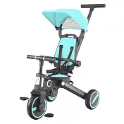 BabyBabe 艾力克II 幼兒騎乘三輪車(多功能)-兩色可選 薄荷藍