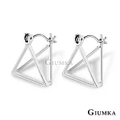 GIUMKA 幾何三角耳針式耳環 韓系流行時尚 淑女款 一對價格 多款任選 MF07058 銀色