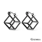GIUMKA 幾何方形耳針式耳環 韓系流行時尚 淑女款 一對價格 多款任選 MF07059 黑色