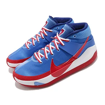 Nike 籃球鞋 KD13 EP 運動 男鞋 明星款 避震 支撐 包覆 球鞋 穿搭 藍 紅 DC0007400 26cm BLUE/RED
