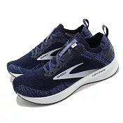 Brooks 慢跑鞋 Levitate 4 運動 男鞋 路跑 緩震 DNA科技 透氣 健身 球鞋 藍 白 1103451D439 26cm NAVY/WHITE/BLACK