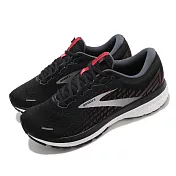Brooks 慢跑鞋 Ghost 13 運動 男鞋 路跑 緩震 DNA科技 健身 球鞋 黑 銀 1103481D044 27cm BLACK/RED/SILVER