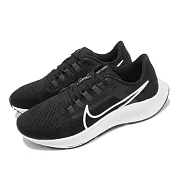 Nike 慢跑鞋 Zoom Pegasus 38 運動 男鞋 氣墊 舒適 避震 路跑 健身 球鞋 黑 白 CW7356002 27cm BLACK/WHITE