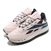 Reebok 休閒鞋 Legacy 83 運動 女鞋 海外限定 舒適 簡約 球鞋 穿搭 粉 藍 H67807 23cm PINK/NAVY