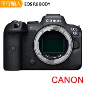 Canon EOS R6 BODY單機身*(平行輸入)-贈大吹球清潔組+硬式保護貼