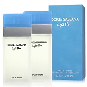 D&G Light Blue淺藍女性淡香水(50ml)X2入