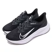 Nike 慢跑鞋 Zoom Winflo 7 運動 女鞋 氣墊 避震 路跑 健身 舒適 球鞋 穿搭 黑 白 CJ0302005 23cm BLACK/WHITE