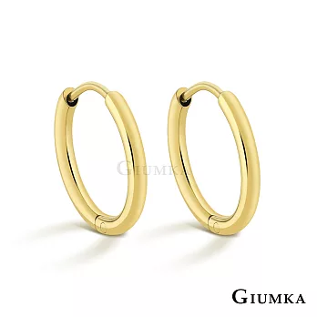 GIUMKA 抗過敏鋼 易扣耳骨 針式耳環 寬 0.16 CM 一對價格 MF020024 金色款 ‧約 0.6 CM