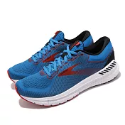 Brooks 慢跑鞋 Transcend 7 運動 男鞋 1103311D481 28cm BLUE/RED/WHITE
