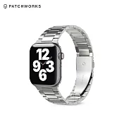 PATCHWORKS Apple Watch 不鏽鋼錶帶 42/44mm專用- 銀色