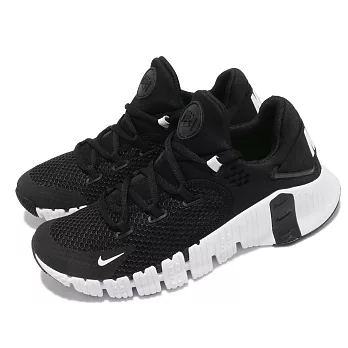 Nike 訓練鞋 Free Metcon 4 運動 女鞋 襪套 健身房 支撐 穩定 包覆 重訓 黑 白 CZ0596010 23cm BLACK/WHITE