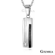GIUMKA 愛到永遠白鋼情侶項鍊 情人項鍊 單個價格 MN08045 黑色大墬