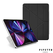 PIPETTO Origami Folio iPad Pro 11吋(2021)/Air 10.9吋 磁吸式多角度多功能保護套-黑色