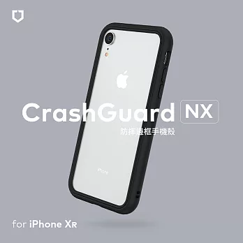 犀牛盾 iPhone XR CrashGuard NX模組化防摔邊框殼 黑色