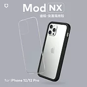 犀牛盾 iPhone 12/12 Pro通用 (6.1吋) Mod NX邊框背蓋兩用殼- 黑