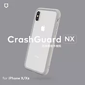 犀牛盾 iPhone X/XS共用 CrashGuard NX模組化防摔邊框殼 淺灰