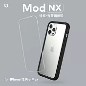 犀牛盾 iPhone 12 Pro Max (6.7吋) Mod NX邊框背蓋兩用殼- 黑