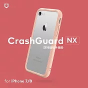 犀牛盾 iPhone SE3/SE2/8/7 CrashGuard NX 模組化防摔邊框殼- 櫻花粉