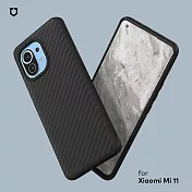 犀牛盾 Xiaomi小米 Mi11 SolidSuit 碳纖維紋路防摔背蓋手機殼