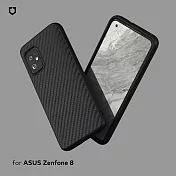 犀牛盾 ASUS Zenfone 8 SolidSuit防摔背蓋手機殼-碳纖維紋路/華碩官方授權開發