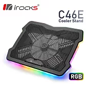 irocks C46E RGB多彩背光筆電散熱支架