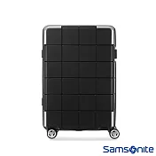Samsonite新秀麗 25吋CUBE-048抗菌環保雙層防盜行李箱（黑）附洗衣袋與行李箱套